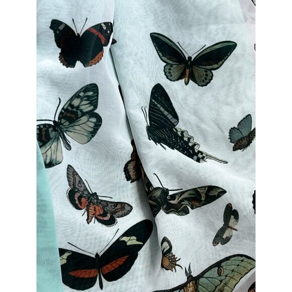 NWT Pleiades Teal Botanical Butterflies Dress - Picture 14 of 15